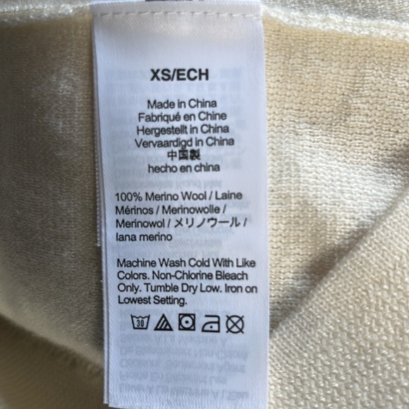 J. Crew Cream Navy Striped Merino Sweater - Picture 5 of 9